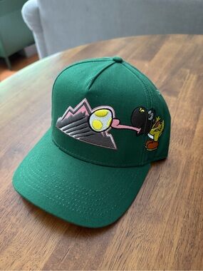 JuicexBoys Yoshi Yo(ski) Snapback Hat Super Mario Green Cap